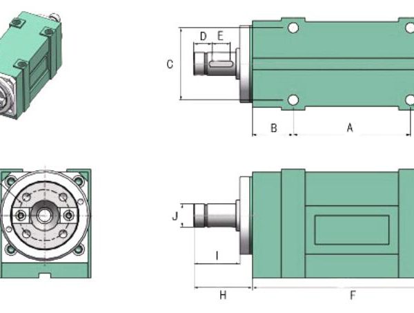 PRH45 Boring/Milling Spindle Head Unit